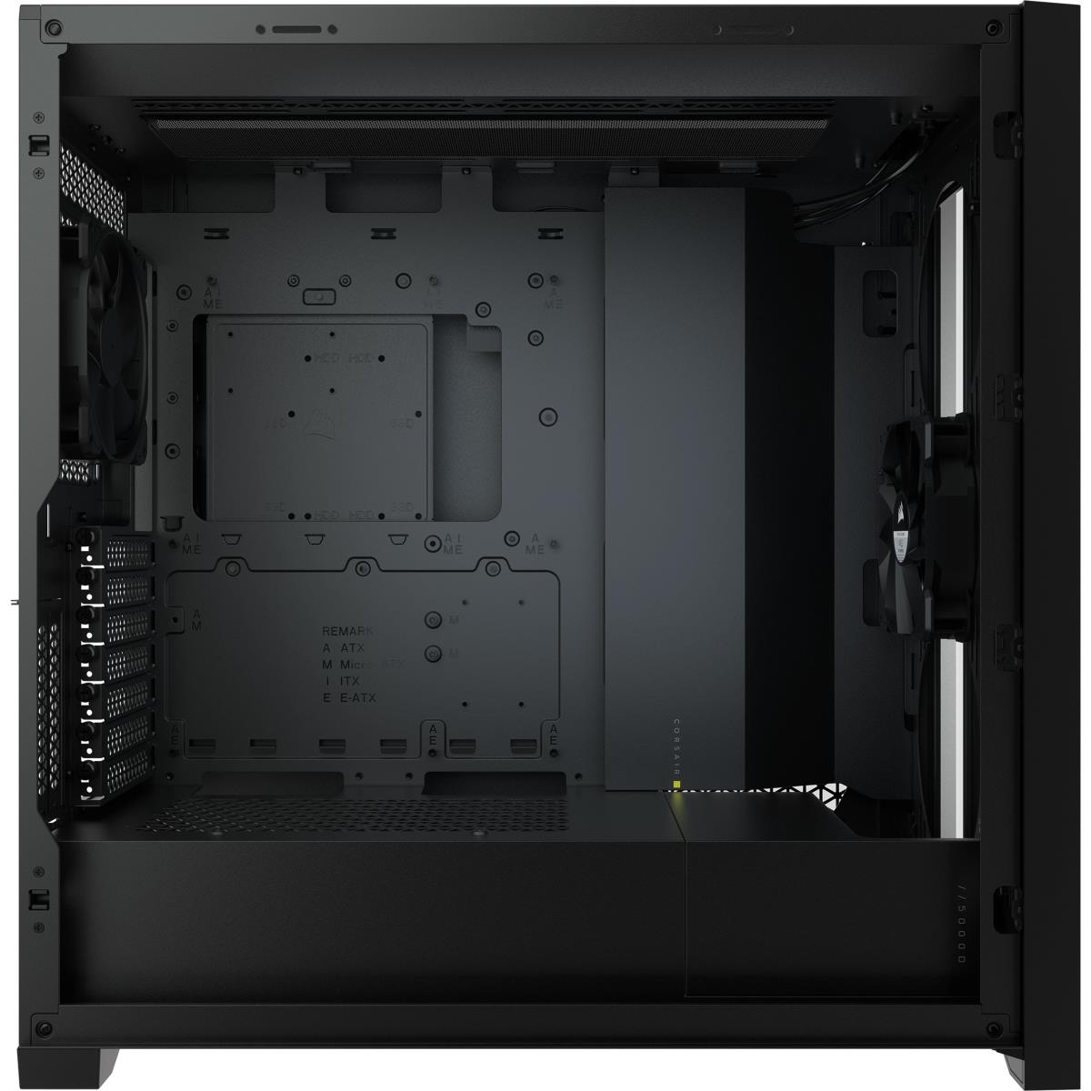 5000d - Tempered Glass Mid-tower ATX Pc Case - Black