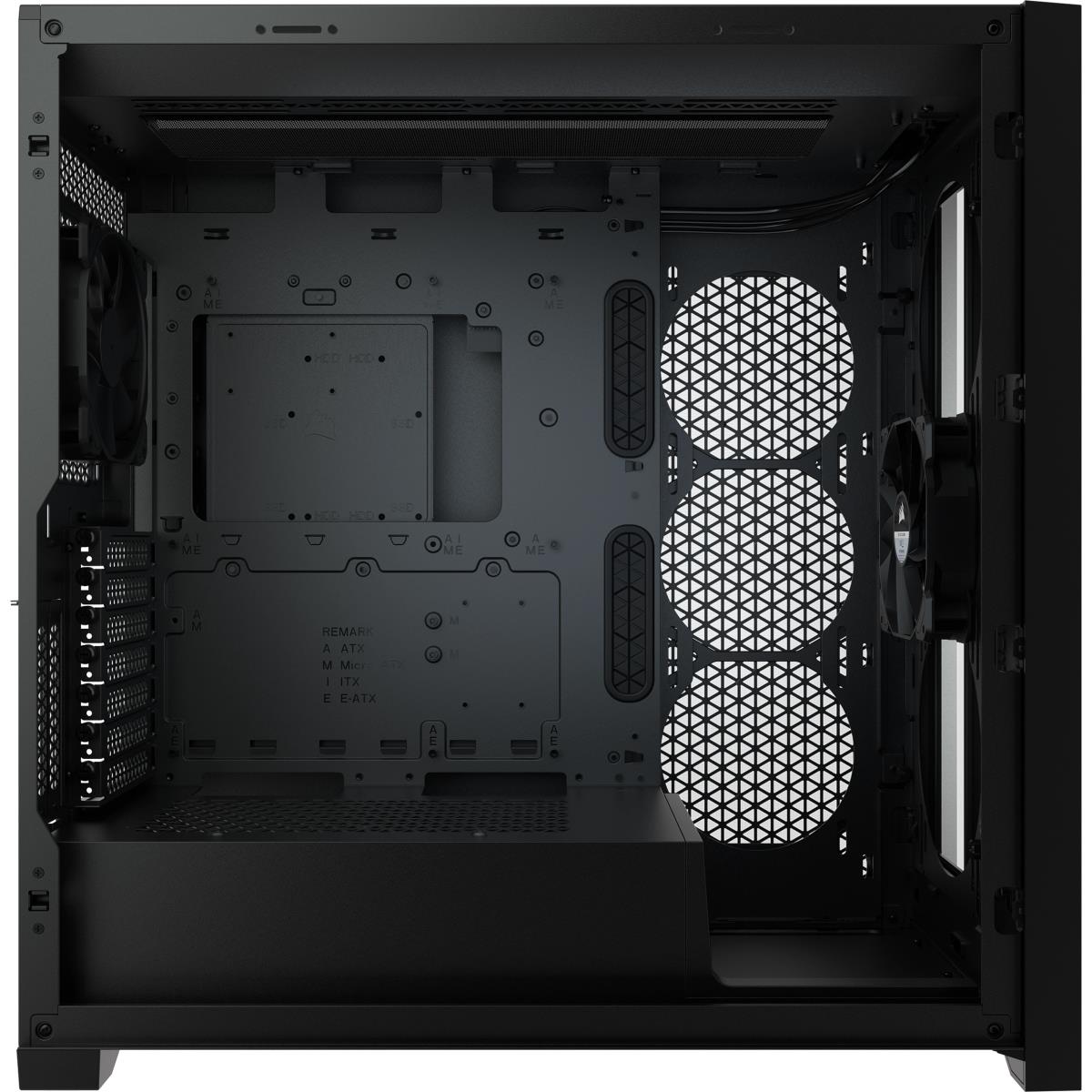 5000d - Tempered Glass Mid-tower ATX Pc Case - Black