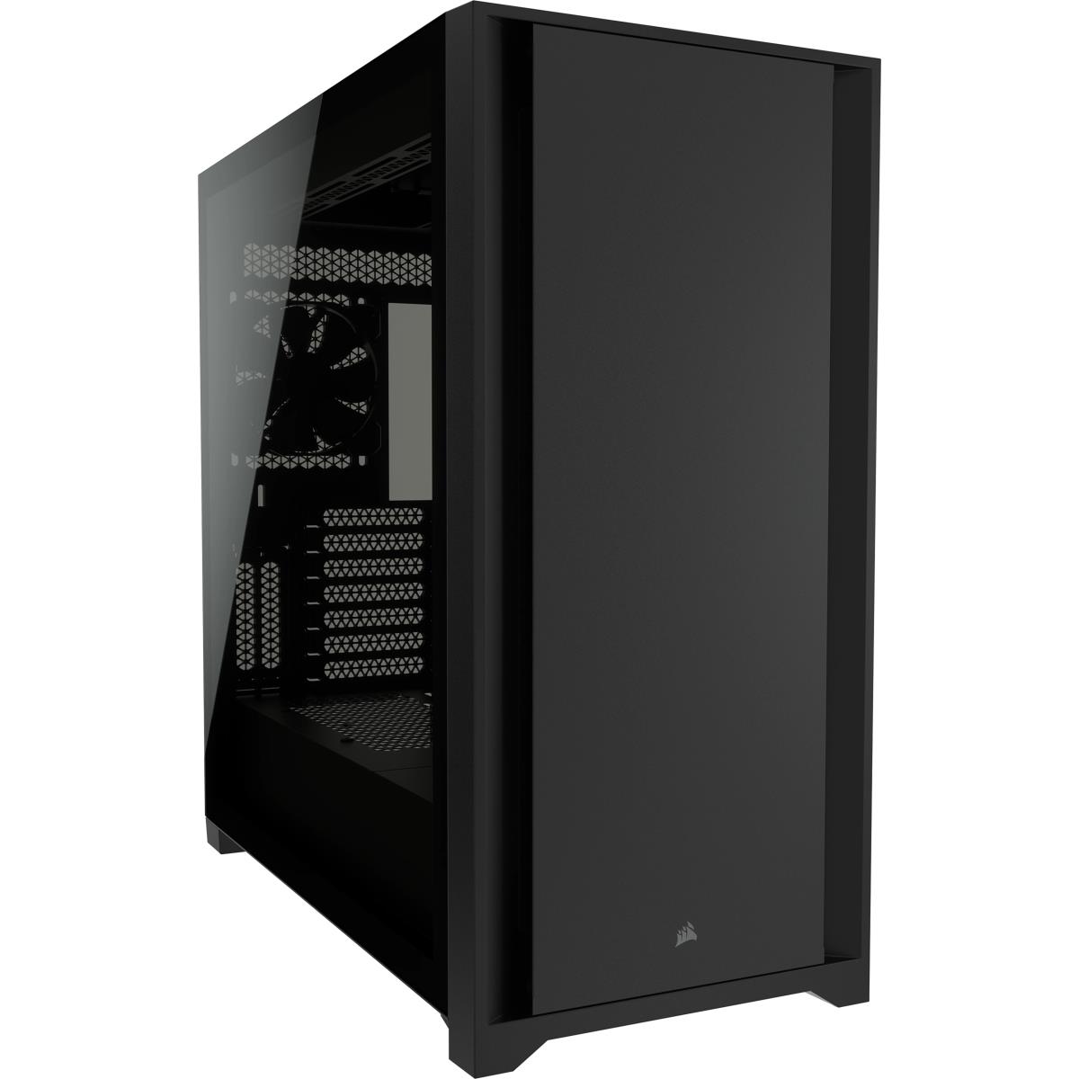 5000d - Tempered Glass Mid-tower ATX Pc Case - Black