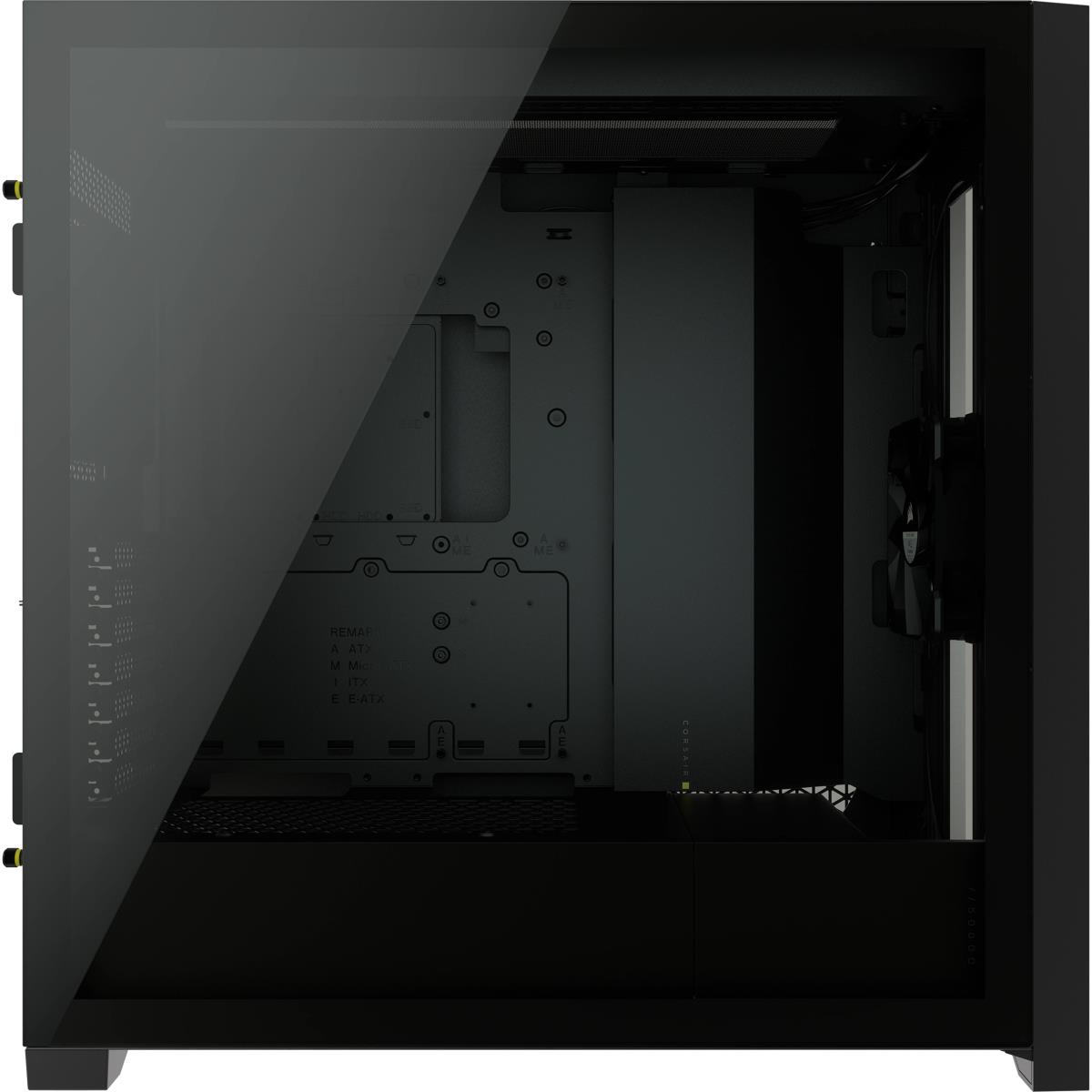 5000d - Tempered Glass Mid-tower ATX Pc Case - Black
