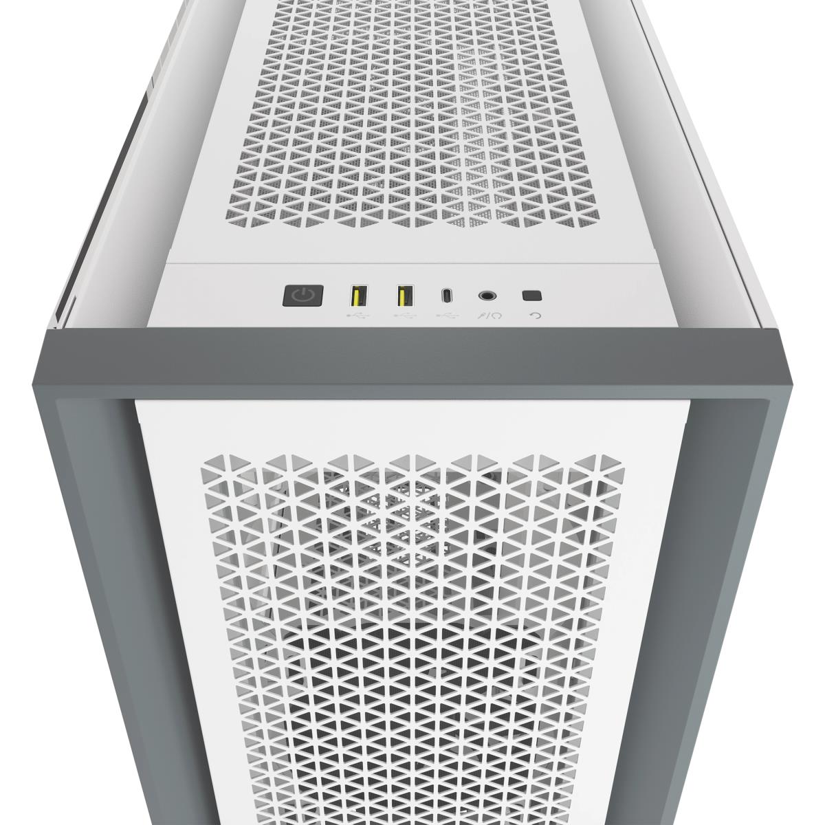 5000d - Airflow Tempered Glass Mid-tower ATX Pc Case - White