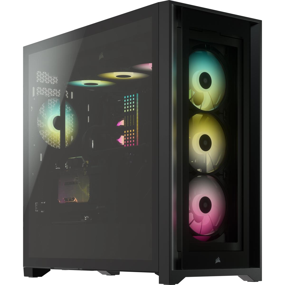 Icue 5000x RGB - Tempered Glass Mid-tower ATX Pc Smart Case - Black
