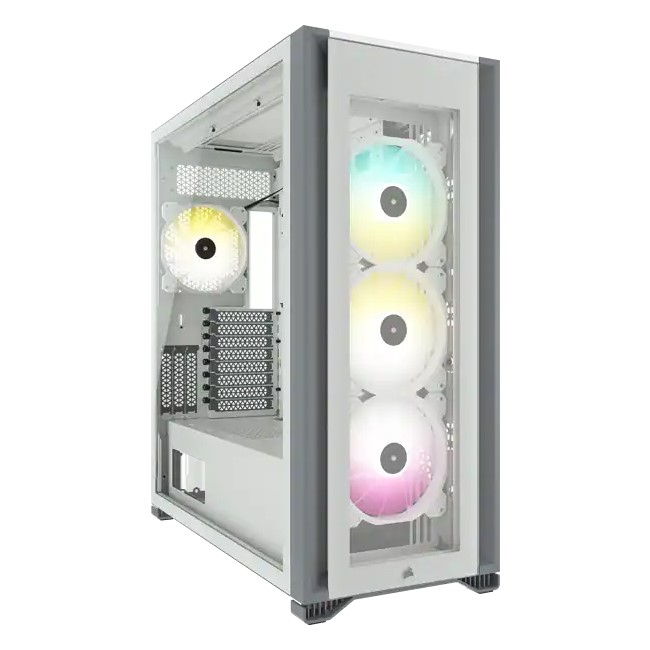 Icue 7000x RGB - Tempered Glass Full-tower ATX Pc Case - White