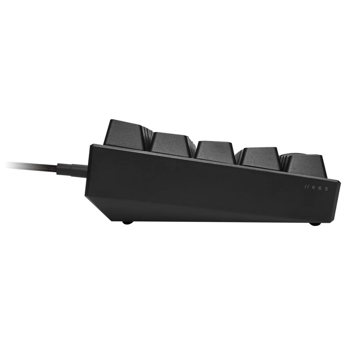 Gaming Keyboard - K65 RGB Mini 60% Mechanical - Cherry Mx Red Qwerty Be