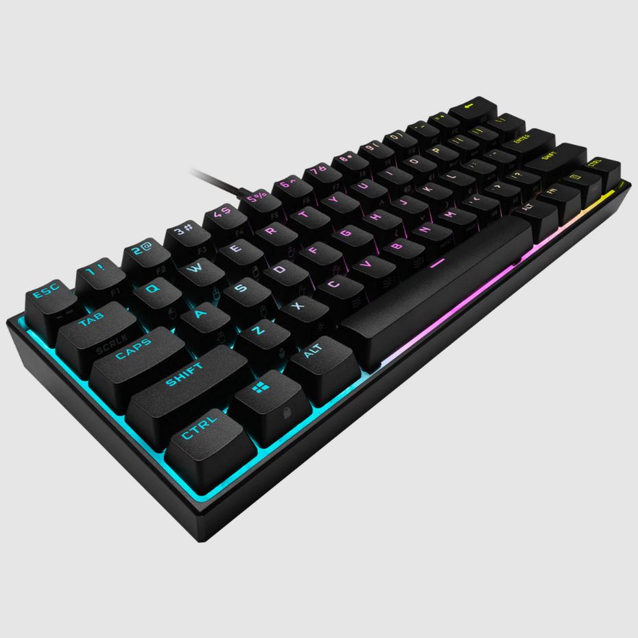 Gaming Keyboard - K65 RGB Mini 60% Mechanical - Cherry Mx Red Qwerty Us