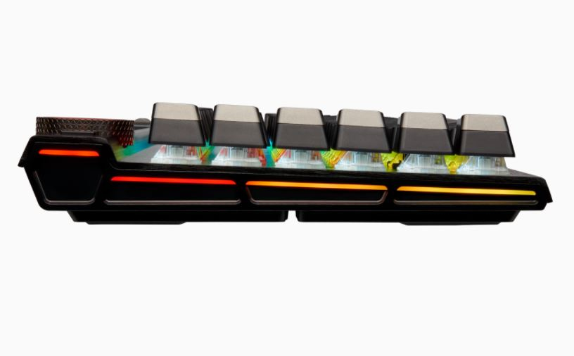 Gaming Keyboard - K100 RGB Optical-mechanical - Corsair Opx Switch - Black Qwerty Us