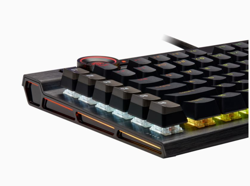 Gaming Keyboard - K100 RGB Optical-mechanical - Corsair Opx Switch - Black Qwerty Us