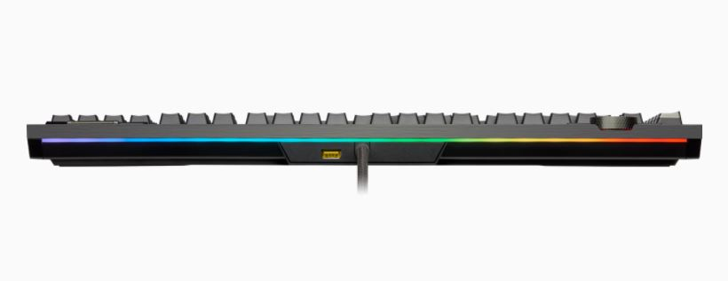 Gaming Keyboard - K100 RGB Optical-mechanical - Corsair Opx Switch - Black Qwerty Us