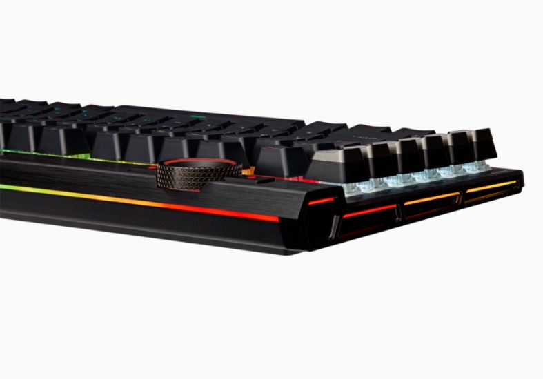 Gaming Keyboard - K100 RGB Optical-mechanical - Corsair Opx Switch - Black Qwerty Us