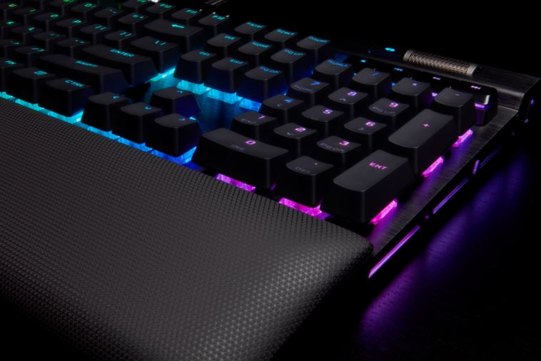 Gaming Keyboard - K100 RGB Optical-mechanical - Corsair Opx Switch - Black Qwerty Us