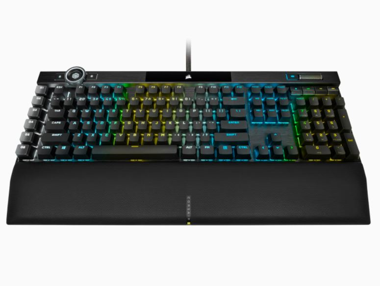 Gaming Keyboard - K100 RGB Optical-mechanical - Corsair Opx Switch - Black Qwerty Us