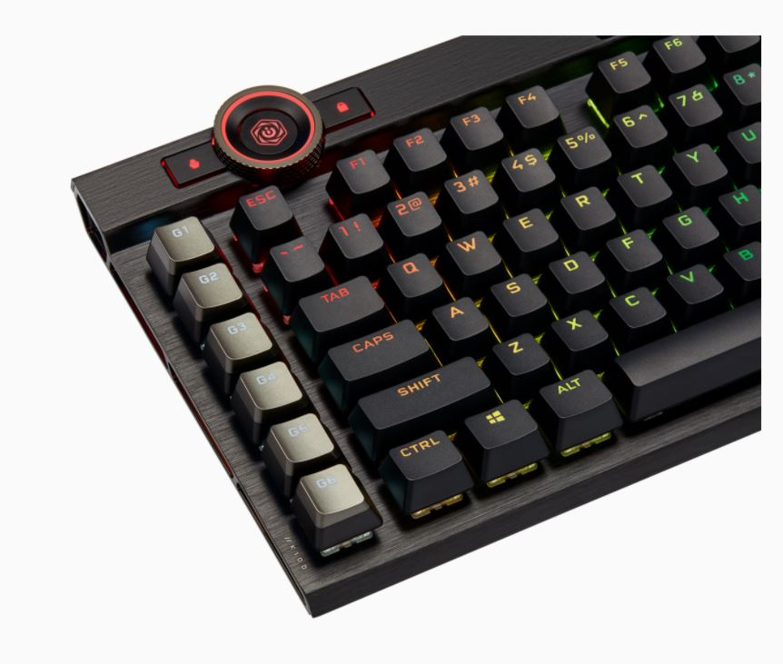 Gaming Keyboard - K100 RGB Optical-mechanical - Corsair Opx Switch - Black Qwerty Us