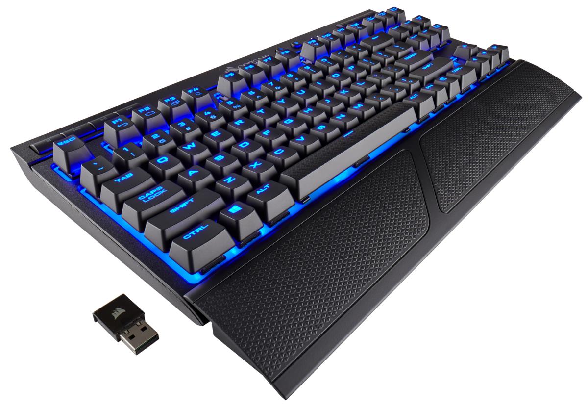 Gaming Keyboard - K63 Wireless Mechanical - Blue LED - Cherry Mx Red Qwerty Us