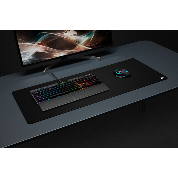 Gaming Mouse Pad - Mm350 Pro Premium Spill-proof Cloth Black - Extended-xl