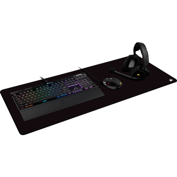Gaming Mouse Pad - Mm350 Pro Premium Spill-proof Cloth Black - Extended-xl