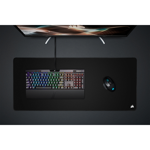 Gaming Mouse Pad - Mm350 Pro Premium Spill-proof Cloth Black - Extended-xl