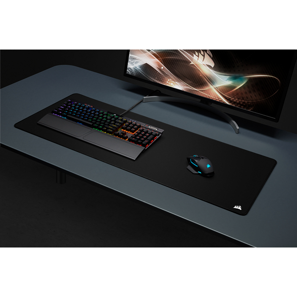 Gaming Mouse Pad - Mm350 Pro Premium Spill-proof Cloth Black - Extended-xl
