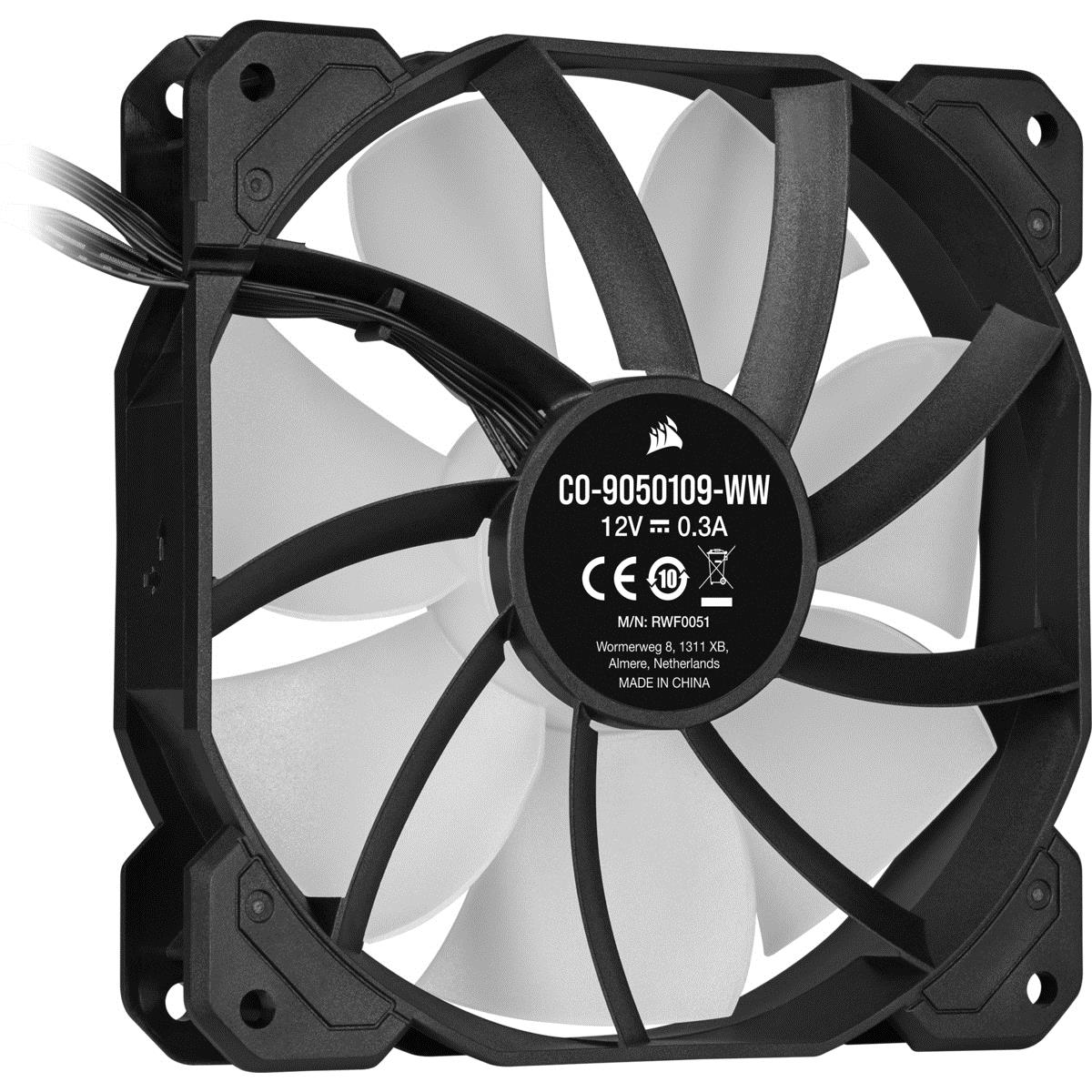 Led Fan - Sp Series Sp120 RGB Elite 120mm RGB With Airguide Triple Pack With Lighting Node Core