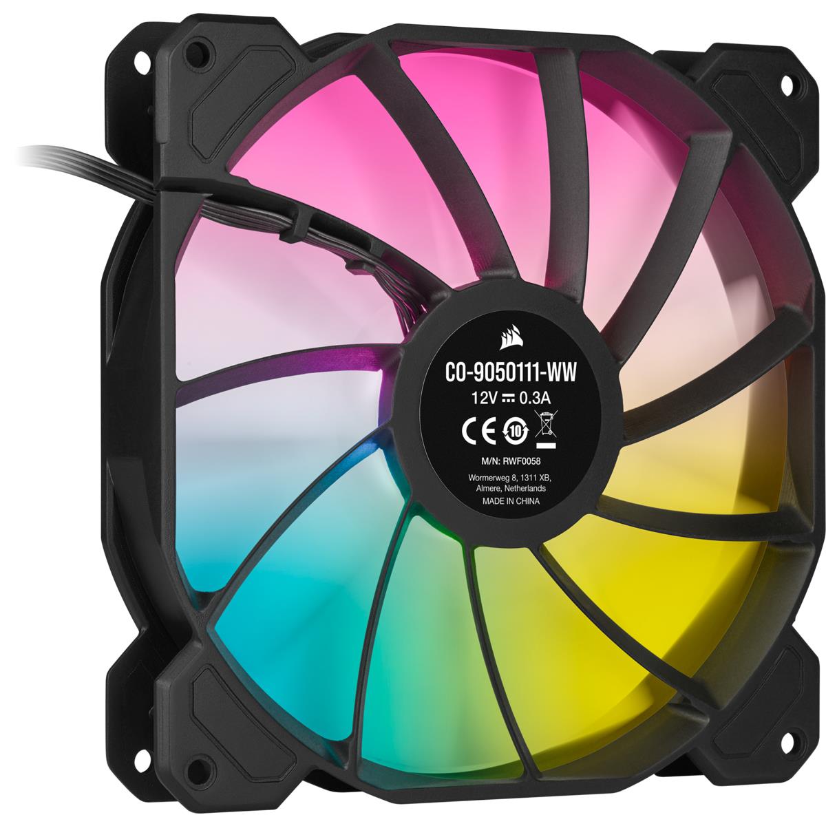 Led Fan - Sp Series Sp140 RGB Elite 140mm RGB With Airguide Dual Pack With Lighting Node Core