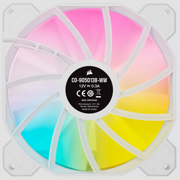 Led Fan - Sp Series White Sp140 RGB Elite  140mmrGB With Airguide  Single Pack