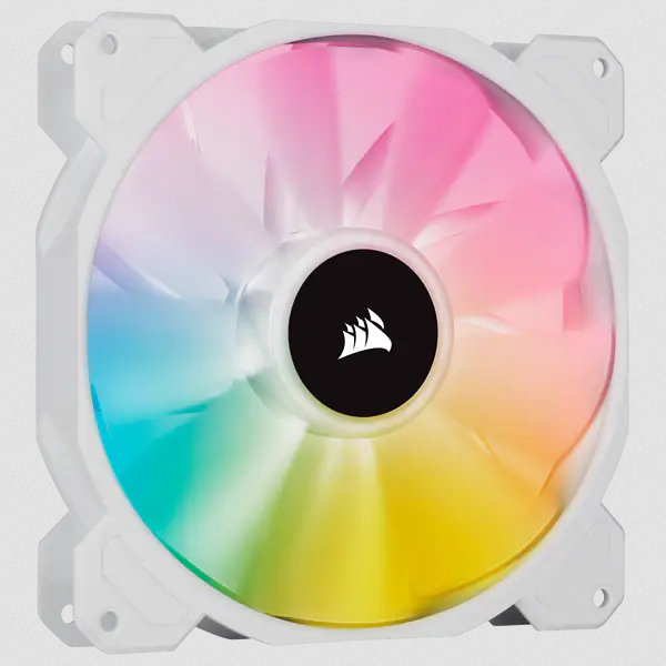 Led Fan - Sp Series Sp140 RGB Elite 140mmrGB With Airguide  Dual Pack With Lighting Node Core White