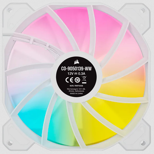 Led Fan - Sp Series Sp140 RGB Elite 140mmrGB With Airguide  Dual Pack With Lighting Node Core White