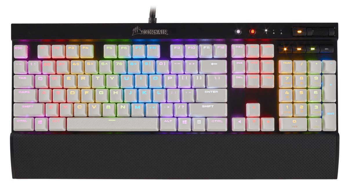 Gaming Pbt Double-shot Keycaps Full 104/105-keyset White