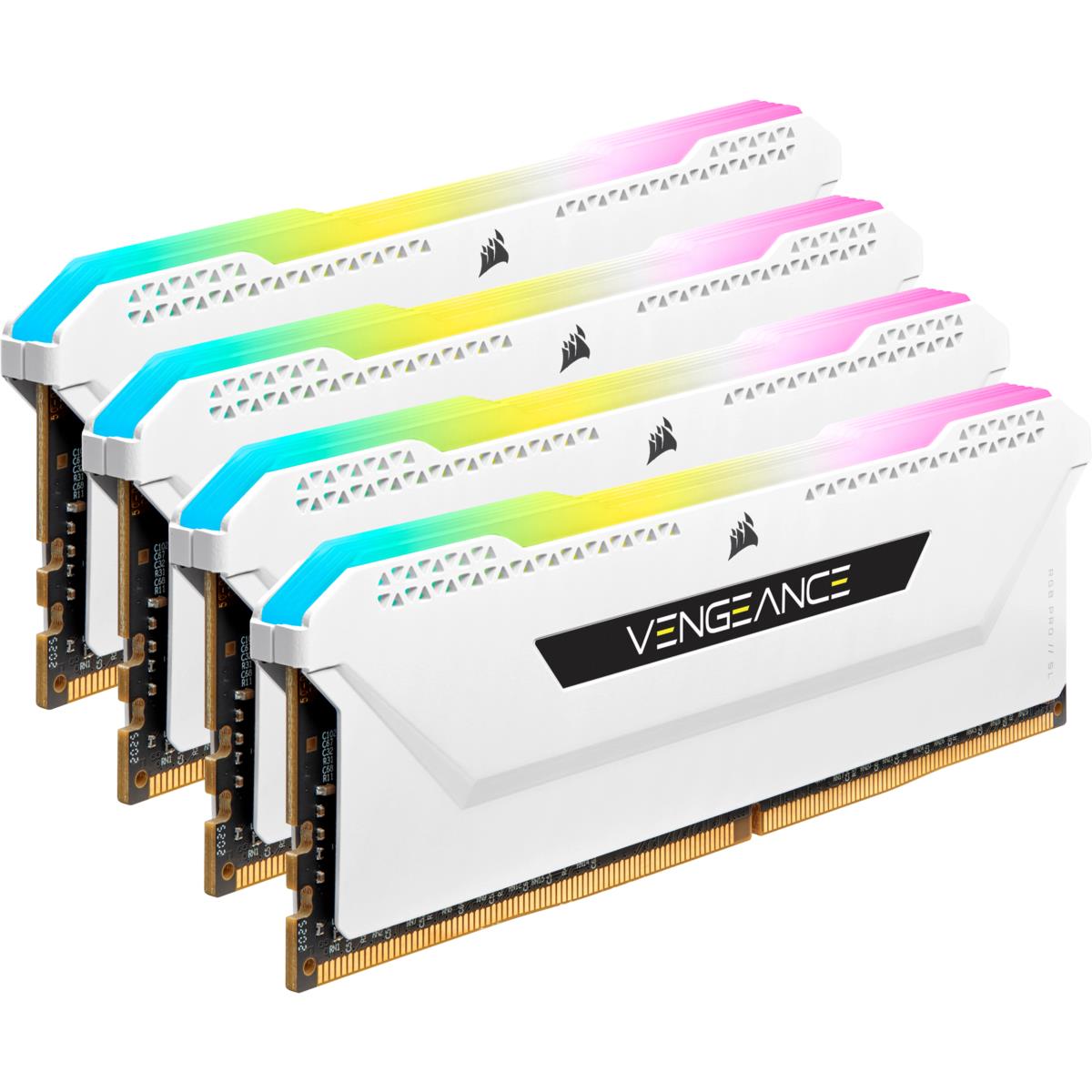 Memory 32GB Ddr4 3200MHz C16 (4x8gb) Vengeance RGB Pro White