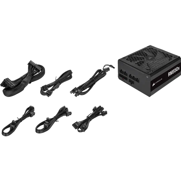 Power Supply - Rm550x - 550 Watt 80 Plus Gold Fully Modular ATX Psu (eu)