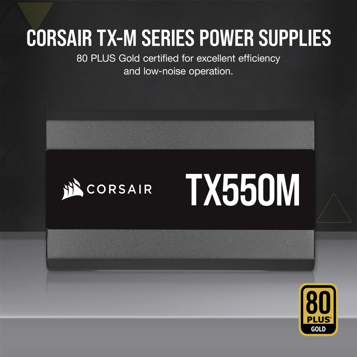 Power Supply - Tx550m  - 550watt  80 Plus Gold Certified  Semi-modular Eu V