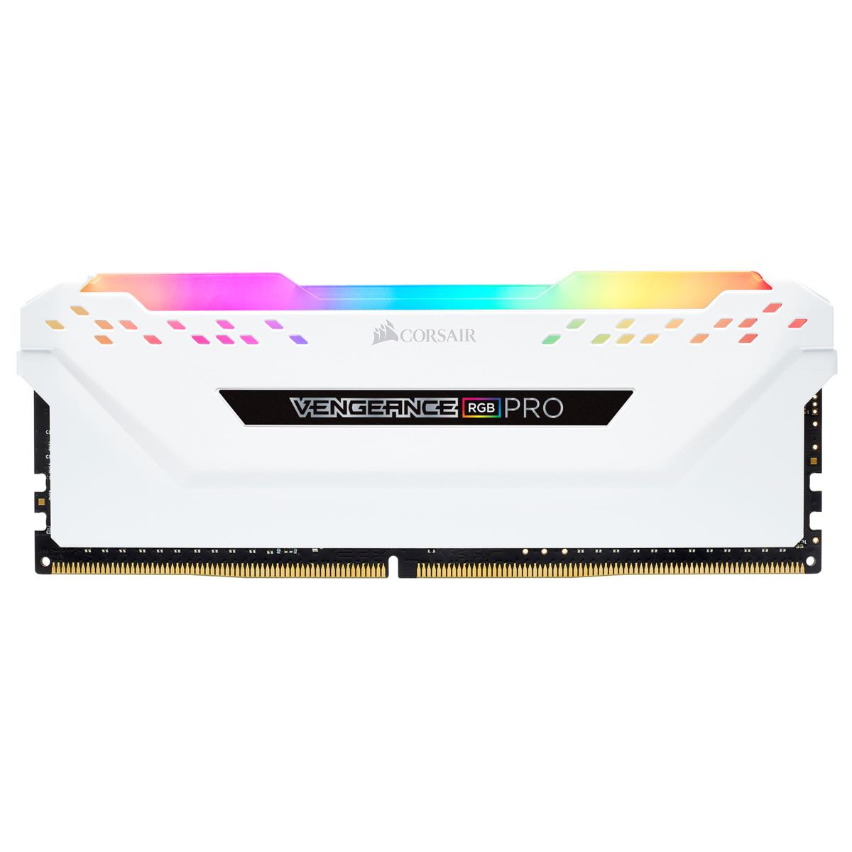 Memory 16GB Ddr4 3000MHz 2x8GB DIMM C15  Vengeance RGB Pro White
