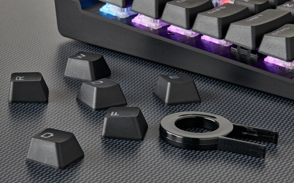 Gaming Pbt Double-shot Keycaps Full 104/105-keyset - Black