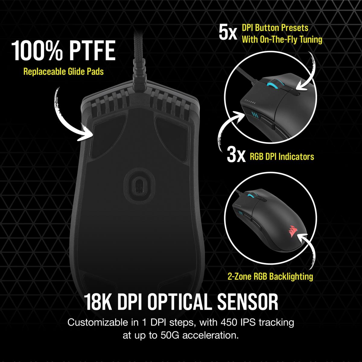 Sabre RGB Pro Champion Series Ultra-light Fps/moba Gaming Mouse (eu)