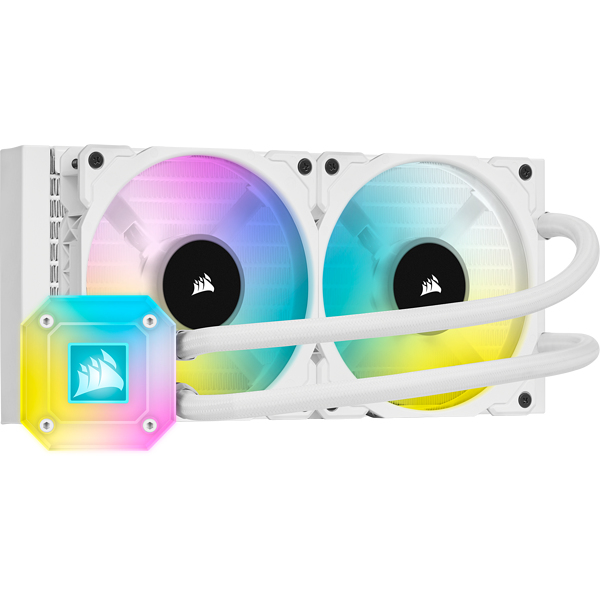 Icue H100i Elite Capellix Liquid Cpu Cooler - White