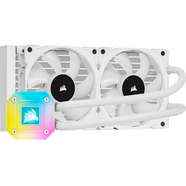 Icue H100i Elite Capellix Liquid Cpu Cooler - White