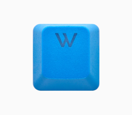 Pbt Double-shot Pro Keycaps - 104-keyna Layout  ELGAto Blue Qwerty