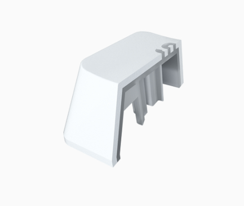 Pbt Double-shot Pro Keycaps - 104-keyna  Arctic White Qwerty