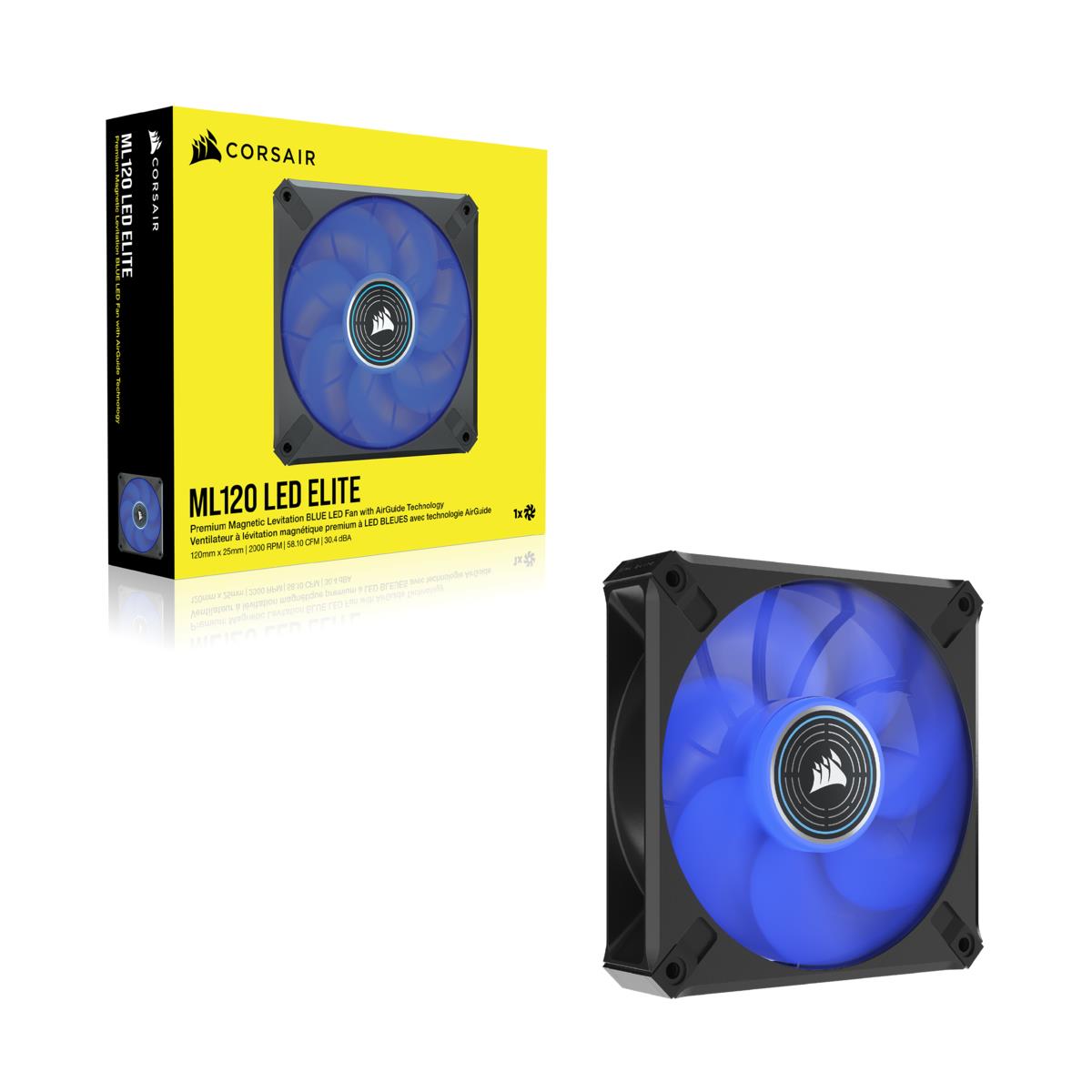 Led Fan - Ml120 LED Elite Blue Premium 120mm Pwm Magnetic Levitation Fan