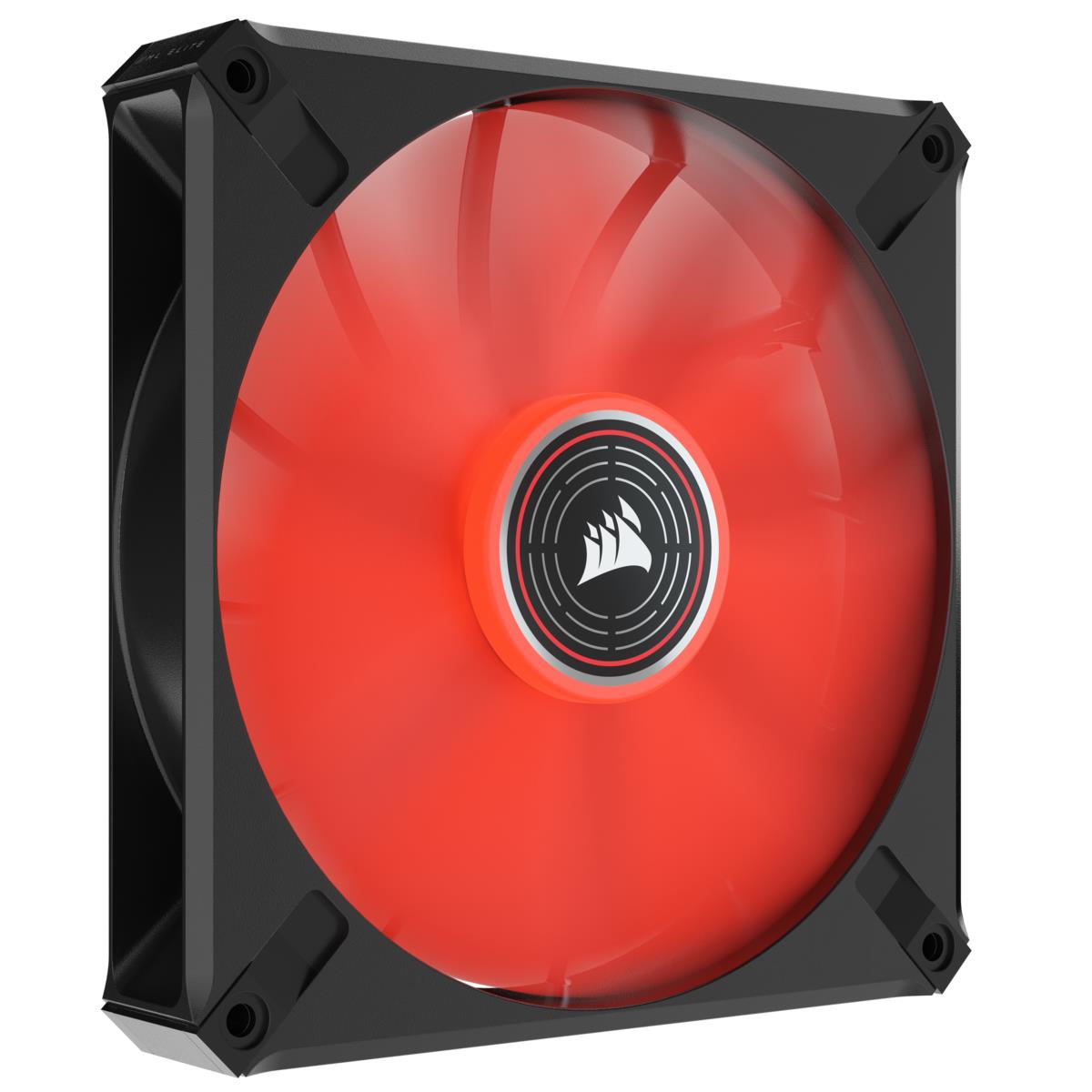 Led Fan - Ml140 LED Elite Red Premium 140mm Pwm Magnetic Levitation Fan