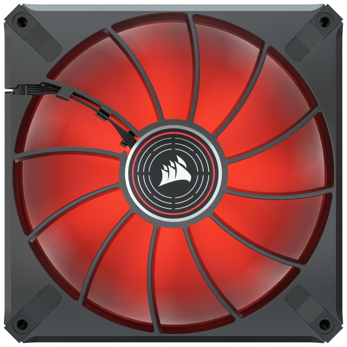 Led Fan - Ml140 LED Elite Red Premium 140mm Pwm Magnetic Levitation Fan