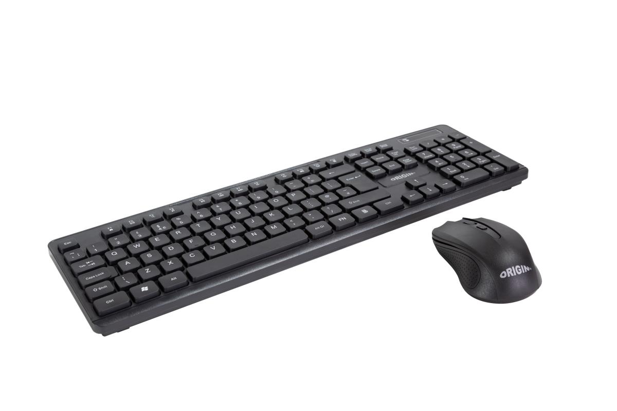Origin Combo - Keyboard And Mouse - Wireless - Black - Qwerty Us / Int'l