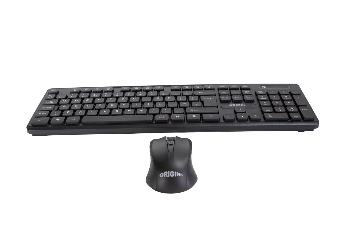 Origin Combo - Keyboard And Mouse - Wireless - Black - Qwerty Us / Int'l