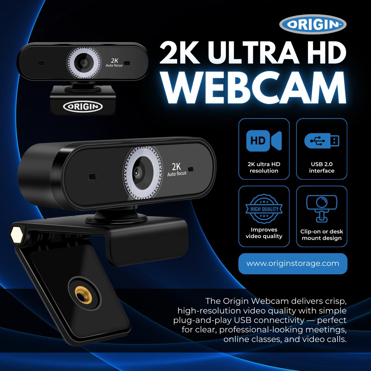 USB Webcam OsUSB2kwebcam 2k Full Hd