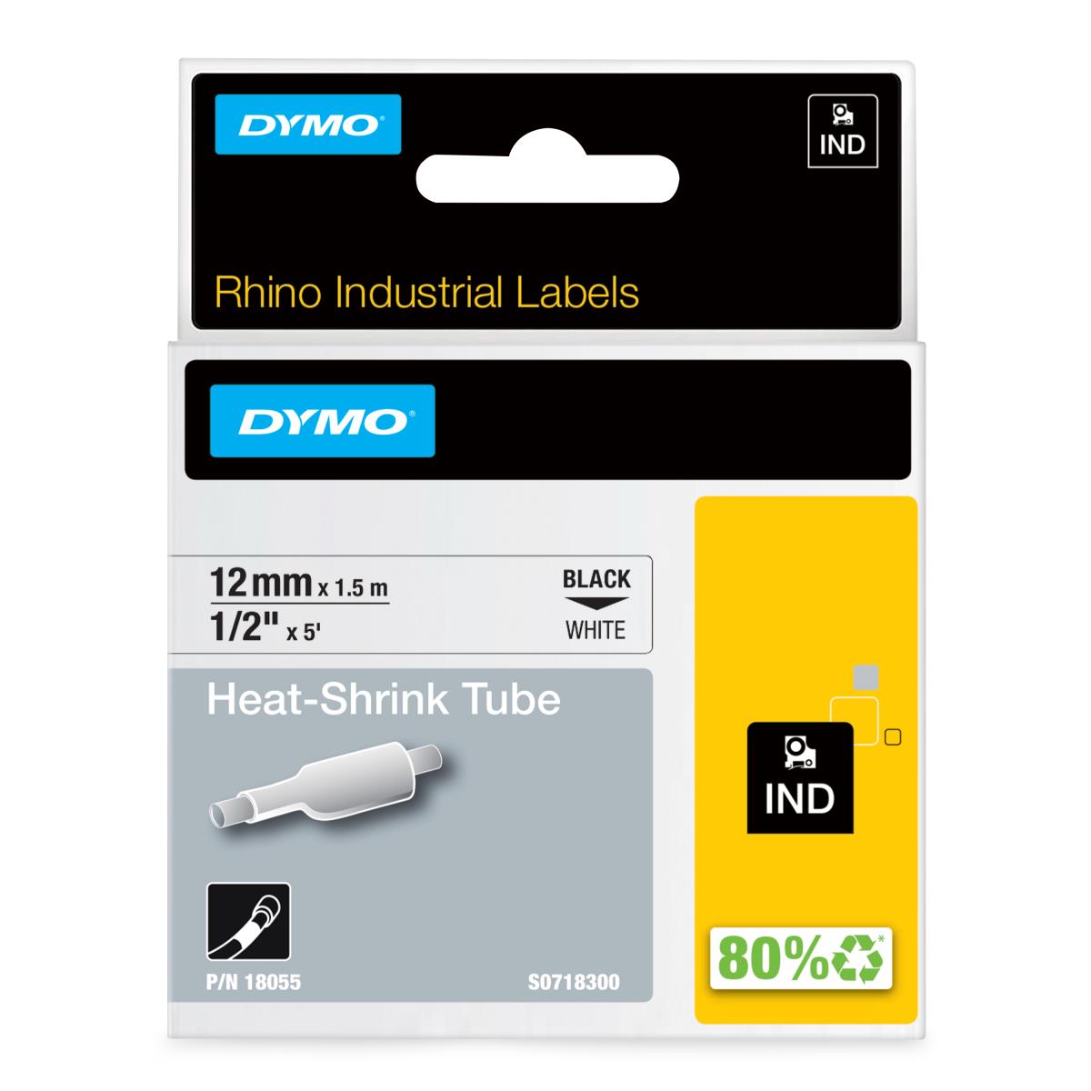 RHINO TAPE KRIMPKOUS 12MM WIT