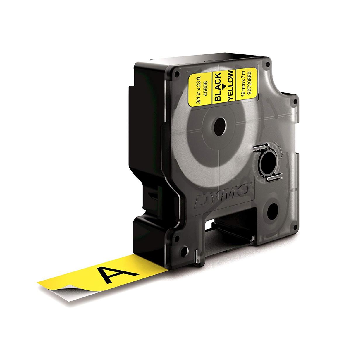 D1 Standard Tape Black On Yellow 19mmx7m