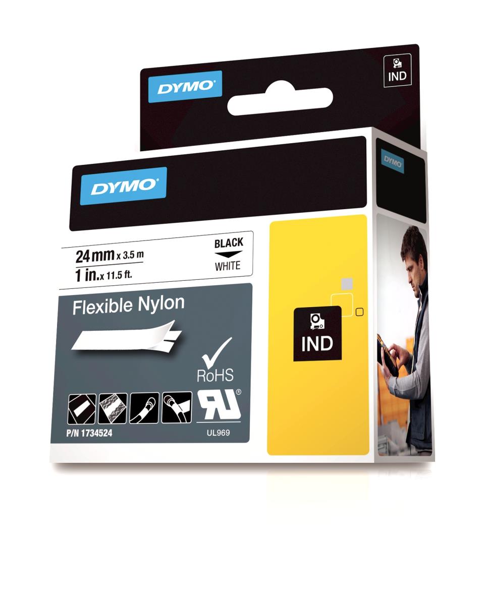 Tape Nylon 24mm X 3.5m Black-white