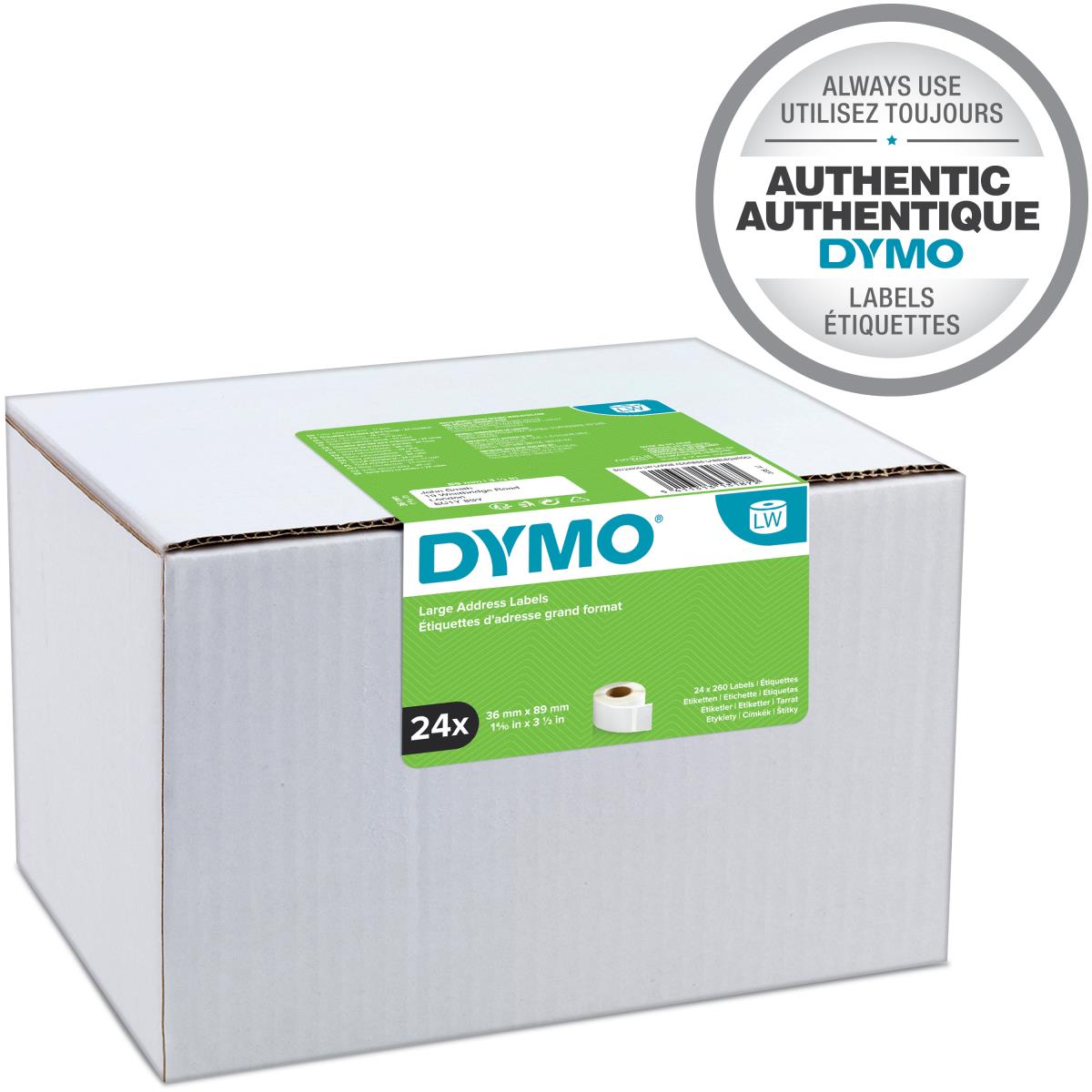 Labels Address 89x36mm White 24roll