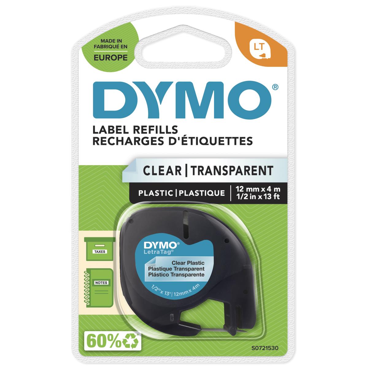 Plastic Tape 12mx4mm For Letratag
