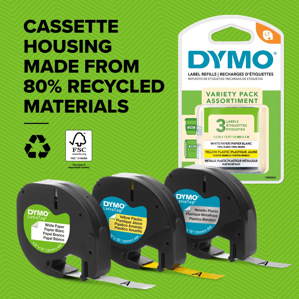 Plastic Tape 12mx4mm For Letratag