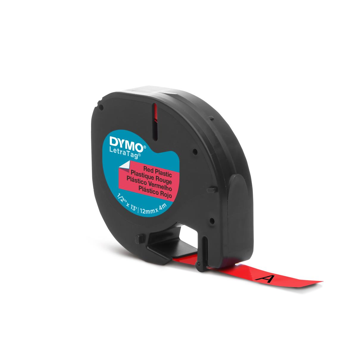Plastic Tape Red 12mmx4m For Letratag